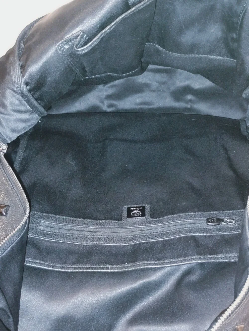 EUC MCM Studded Leather Backpack - Black
